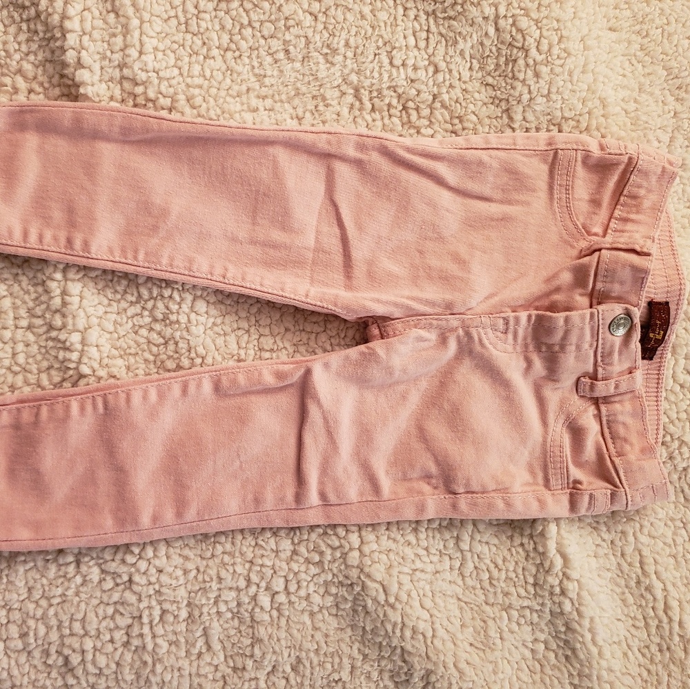 Toddler Girls 7 for all Mankind Pink Jeans. 24 mo.